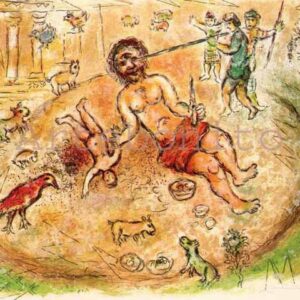 1989 Chagall Lithograph v1 Odyssee Polyphemus