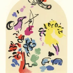 Chagall Lithograph "Sketch of Joseph" Jerusalem windows 1962