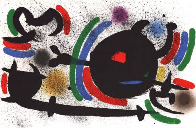 Joan Miro Original Lithograph V1-10d, Mourlot 1970