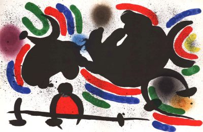 Joan Miro Original Lithograph V1-4d, Mourlot 1970
