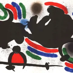 Joan Miro Original Lithograph V1-4d, Mourlot 1970