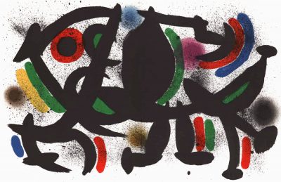 Joan Miro Original Lithograph V1-8d, Mourlot 1970