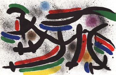 Joan Miro Original Lithograph v1-9d, Mourlot 1970