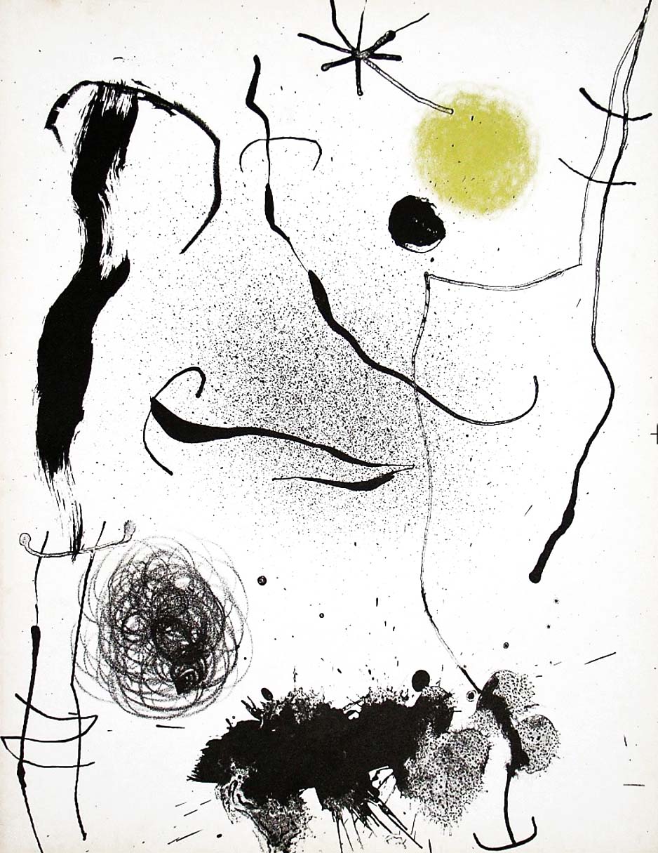 Joan Miro Lithograph Bouquet de reves pour Leila, XX siecle 1973