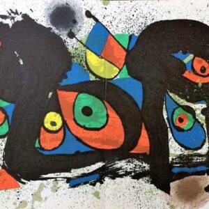 1974 Joan Miro signed Lithograph Sculpture 1