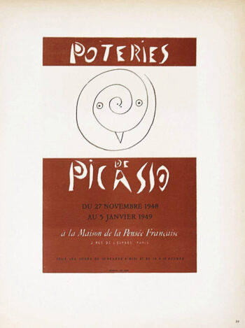 Picasso Lithograph 59 Poteries de Picasso1959