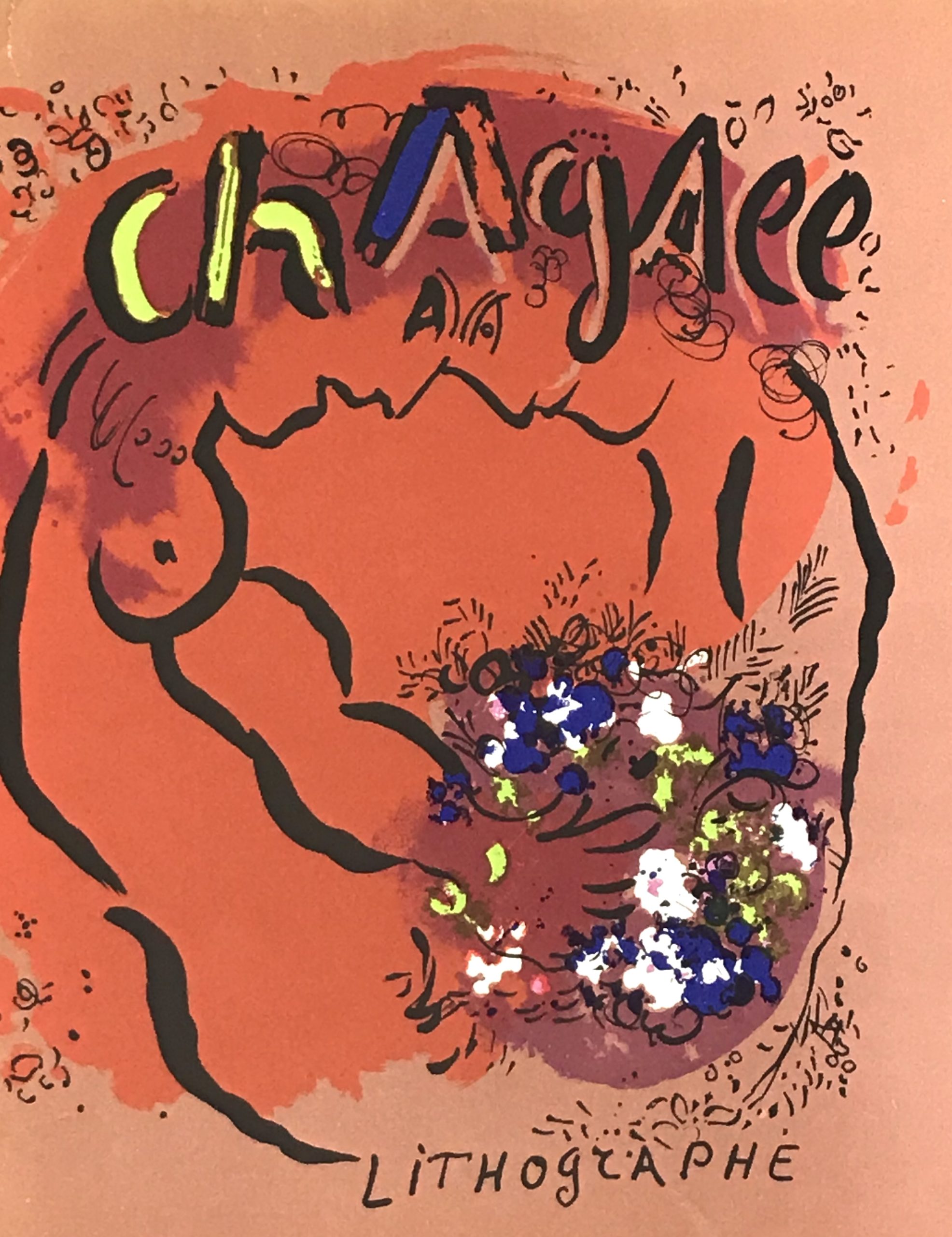1960 Marc Chagall Original Lithograph Cover vol 1