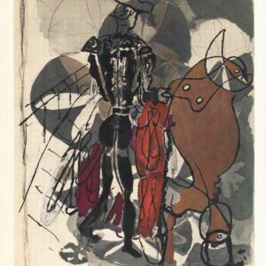 Braque Lithograph "Bullfight H04" Carnet intimes 1955