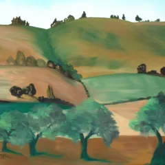 Absi Grace California hills Oil Painting on canvas