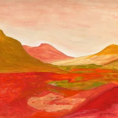 Absi Grace Nevada Spring hills Oil Painting on paper