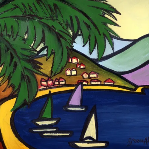 Absi Grace Nice Acrylic Painting on Paper