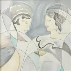 Grace Absi The Couple 2001 Oil Painting on Canvas