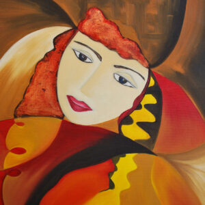 Absi Grace, The Dreamer 2, Oil Painting on Canvas