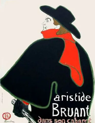 Lautrec Lithograph 10, Aristide Bruant 1966 Mourlot