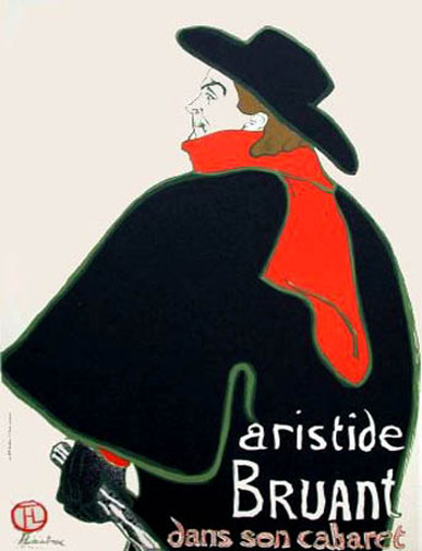 Lautrec Lithograph 10, Aristide Bruant 1966 Mourlot