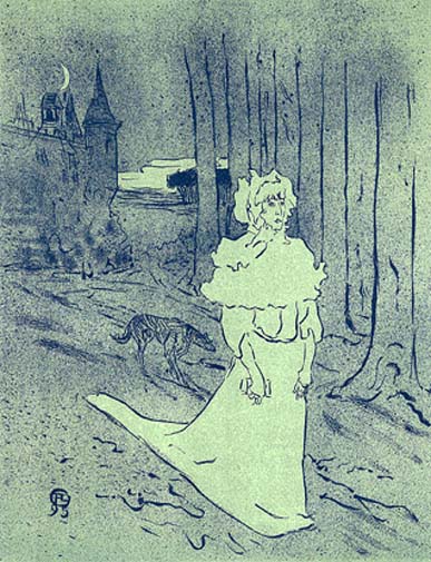 Lautrec Henri de Toulouse, "La Chatelaine"