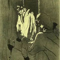 Lautrec Lithograph 2 Le pendu, Mourlot 1966