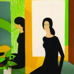 Minaux lithograph Jeu de miroir