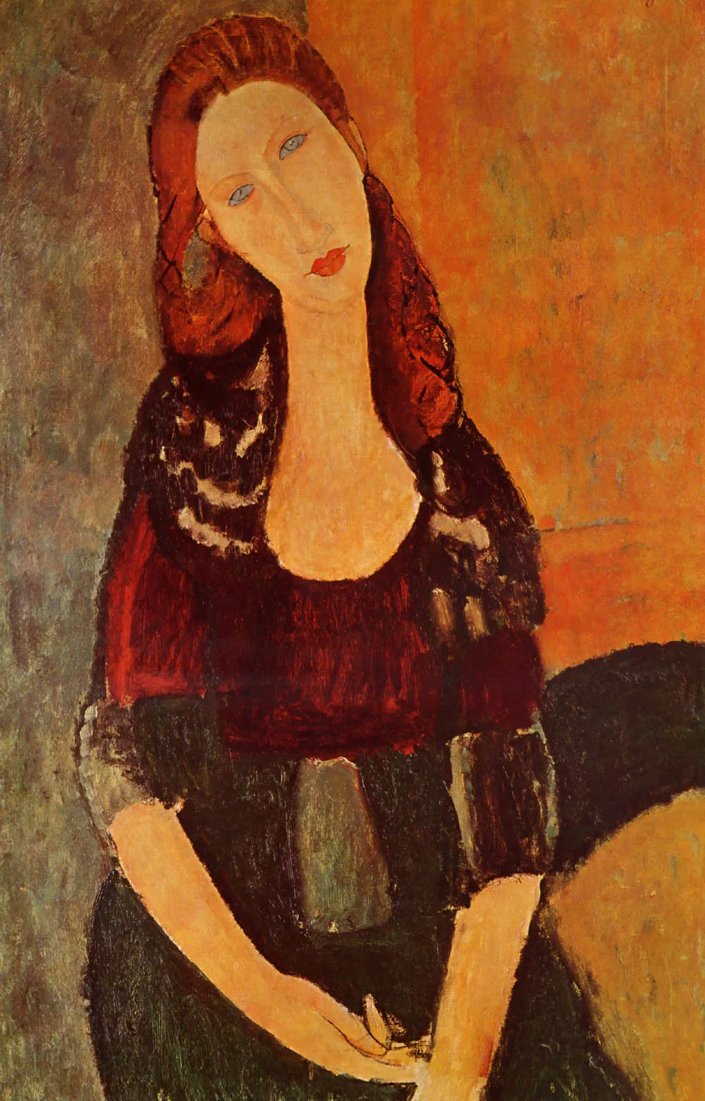 Modigliani Portrait of Jeanne Hebuterne L.E & numbered Giclee