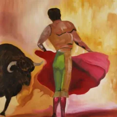 Grace Absi Toro y Torero 1 Oil Painting on Canvas