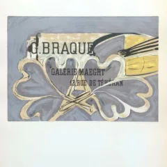 Braque lithograph, Galerie Maeght