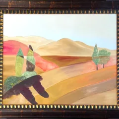 Grace Absi Mountain View 2  2002 Oil Painting on Canvas Framed