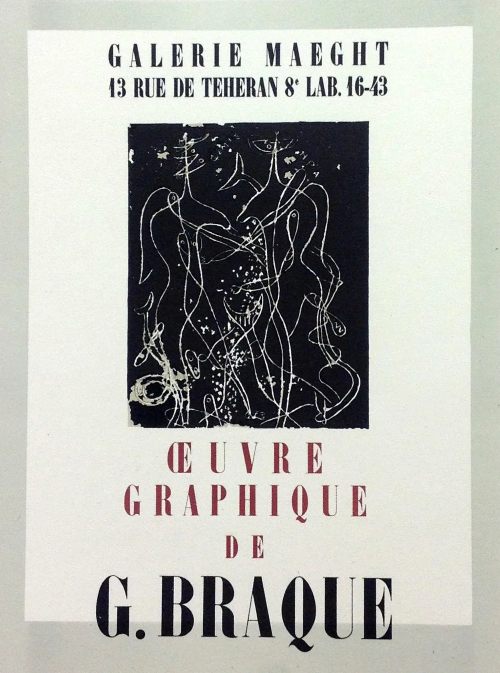 Braque 2 "Oeuvre Graphique" Mourlot 1959 Art in posters