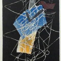 Braque 6 "Sur quatre mer" Mourlot 1959 Art in posters