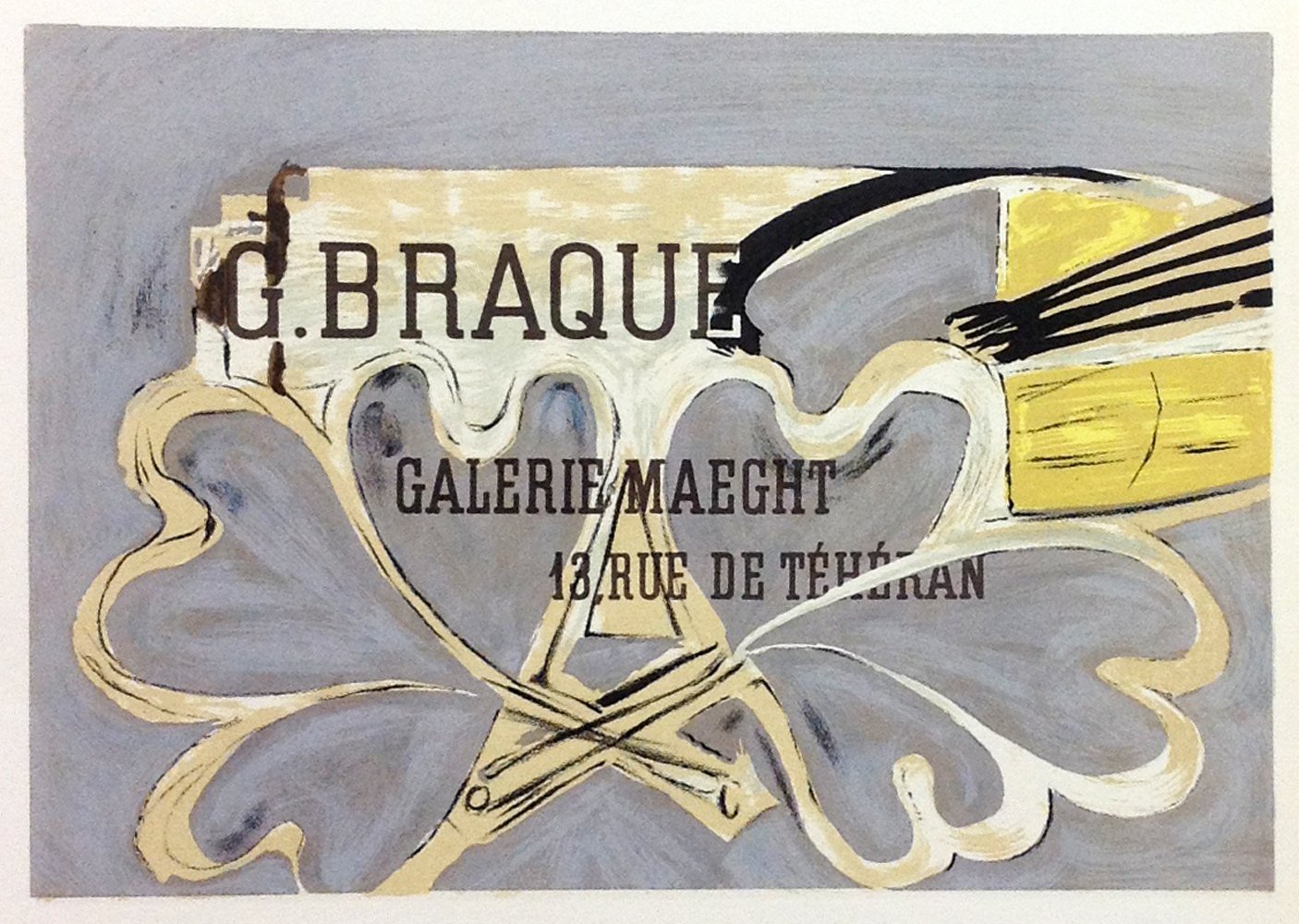 Braque 4 "Galerie Braque Maeght 52" Mourlot 1959 Art in posters