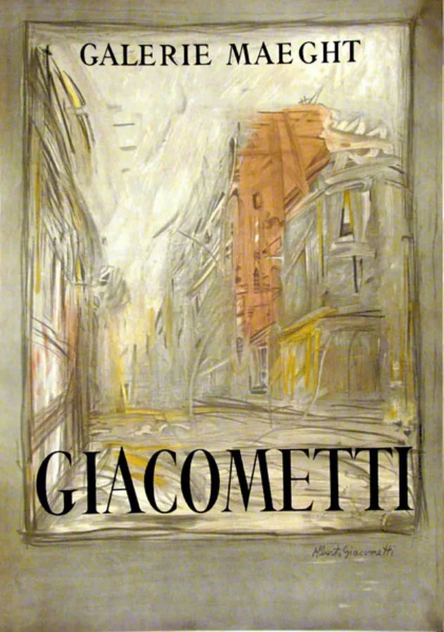 Giacometti Poster Lithograph "Rue d'Alesia"