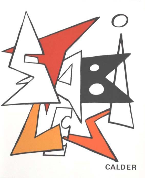 Book Derriere Le Miroir 141, Calder 8 Lithographs 1963