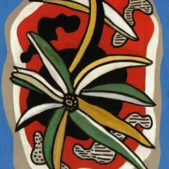 Leger, La Fleur Sur Fond Rouge, Numbered Giclee