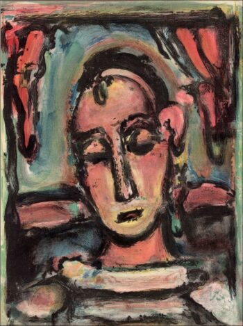 Georges Rouault, Lithograph Head of Girl, Revue Verve 1939