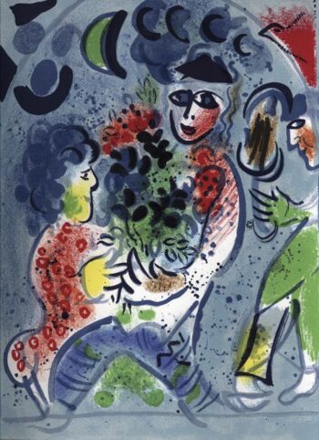 Chagall lithograph from volume 3 frontispiece
