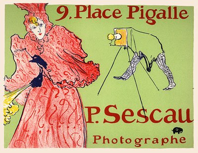 Lautrec lithograph 15 "Sescau photograph" 1966