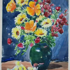 William McDeymitt "Flowers Bouquet" Acrylic