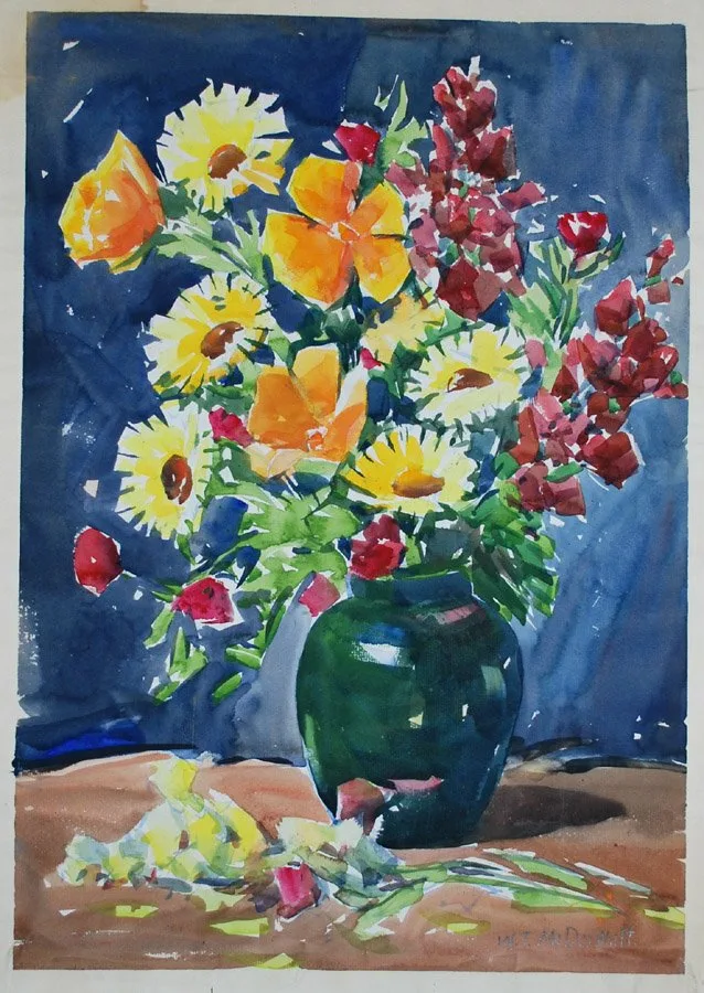 William McDeymitt "Flowers Bouquet" Acrylic