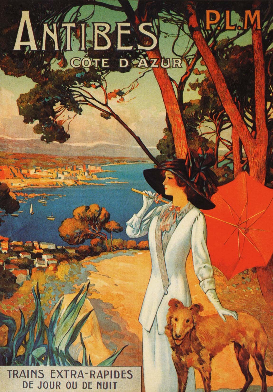 Poster, Antibes, Giclee on watercolor paper