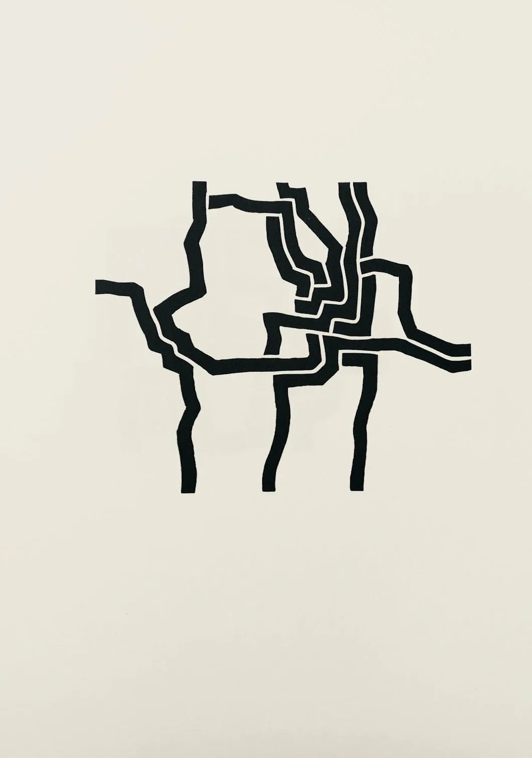 Eduardo Chillida, Lithograph DM01207, Derriere le miroir 1974