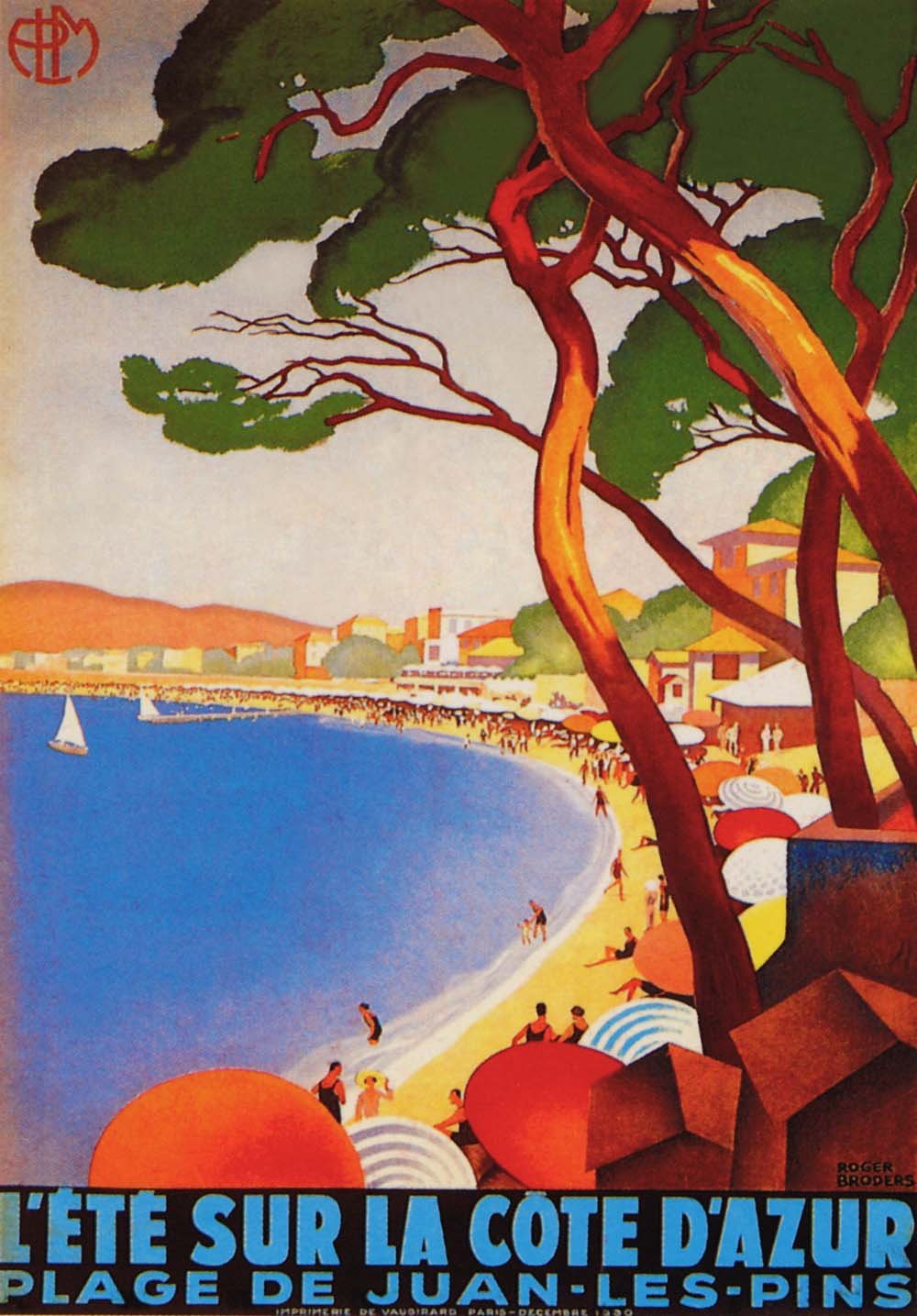 Poster, Ete Sur la Cote d'Azur, Giclee print