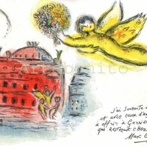 Chagall Homage a Garnier, Lithograph signed Paris Opera