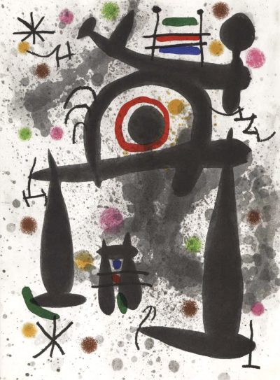 1971 Miro Lithograph DM02195, Derriere le Miroir