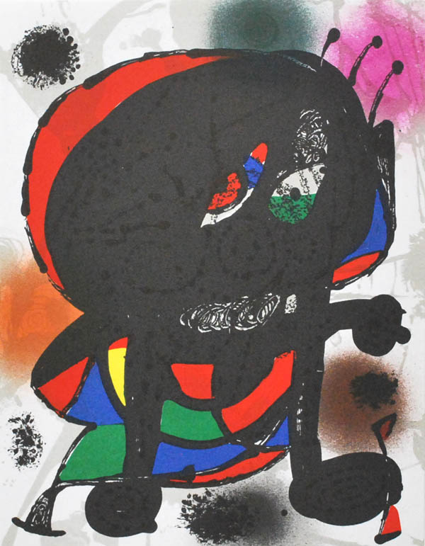 Joan Miro Original Lithograph V3-3 Mourlot 1977