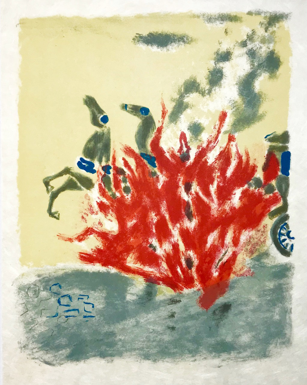 Jules Cavailles Original Lithograph, Untitled 15