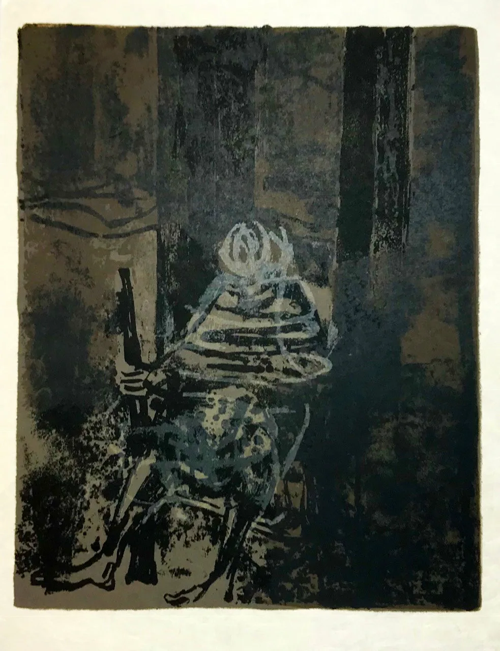 Paul Guiramand, Lithograph 1962, Untitled 3