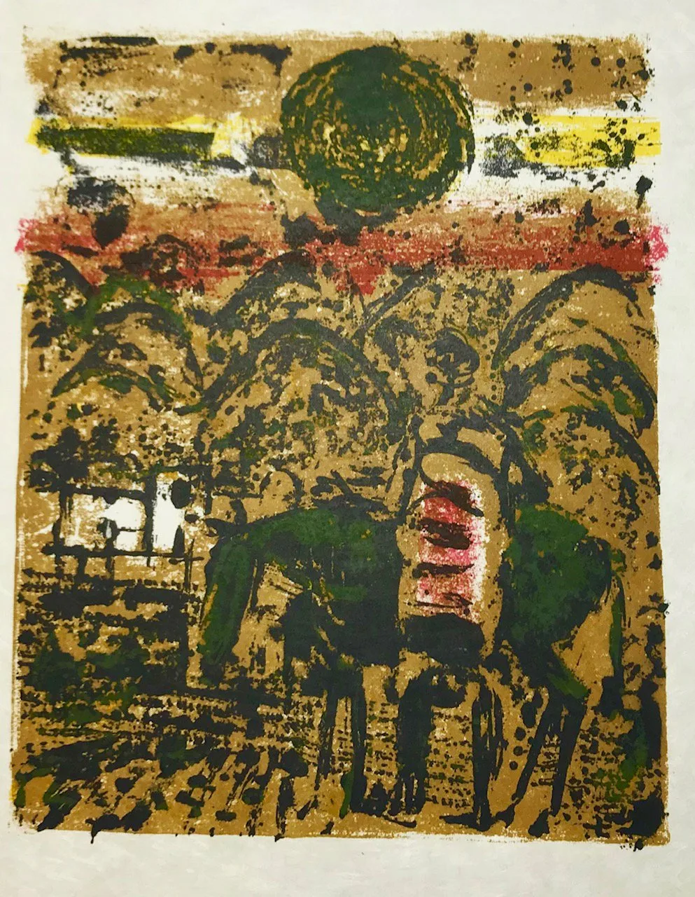 Paul Guiramand, Lithograph 1962, Untitled 10