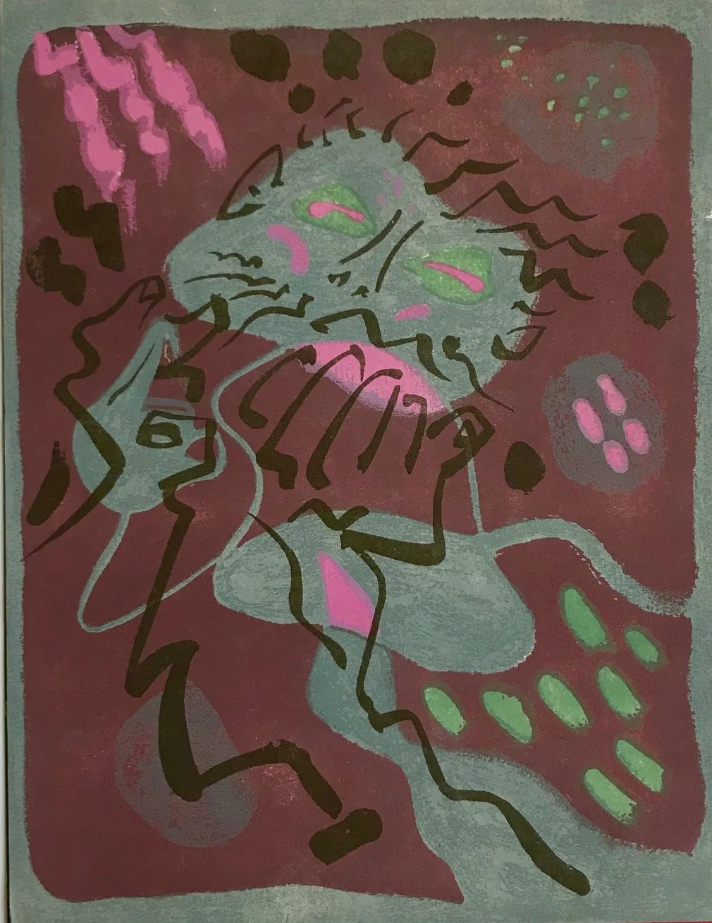 Andre Masson Original Lithograph, Untitled 6