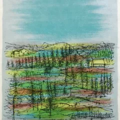 Jean Carzou Original Lithograph 11, Mourlot 1962