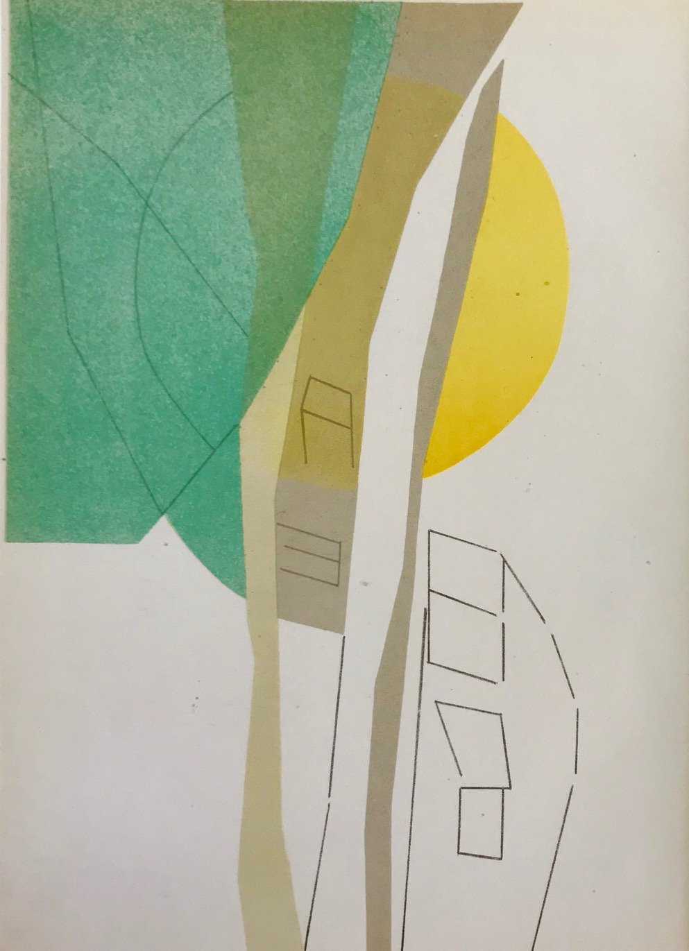 Andre Beaudin Original Lithograph 5, 1961
