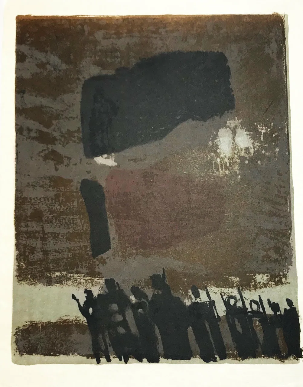 Paul Guiramand, Lithograph 1962, Untitled 7